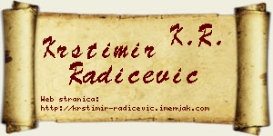 Krstimir Radičević vizit kartica